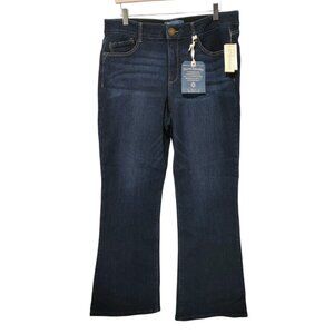 Democracy "Ab"solution Itty Bitty Bootcut Indigo Jeans Women's Size 14